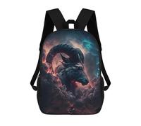sinyumoney Celestial Ram Portrait Sacs À Dos Scolaires Pour Enfants, Sac D'école Imprimé En 3D Pour Garçons, Élèves Du Primaire Et Du Collège 17inch