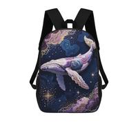 sinyumoney Celestial Whale - Cosmic Ocean Fantasy Sacs À Dos Pour Enfants, Sac D'école Imprimé En 3D, Cartable Pour Enfants, Sac De Voyage, Sac À Dos Garçon Fille, Sac D'école Pour Enfants 17inch