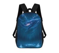 sinyumoney Celestial Whale Over Forest Sac À Dos Scolaire Enfant Tendance Et Décontracté, Sac À Dos Imprimé En 3D Pour Garçon, Grand Sac À Dos 17inch
