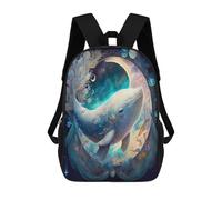 sinyumoney Celestial Whale Sac À Dos Scolaire Pour Enfants Imprimé En 3D, Idéal Pour Les Voyages Et Les Lectures, Pour Les Garçons Et Les Élèves Du Primaire 17inch