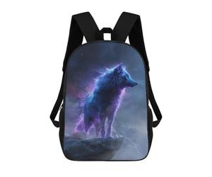 sinyumoney Celestial Wolf on Mountain Peak Sac À Dos Scolaire Imprimé En 3D Pour Enfants, Sac À Dos Garçon/fille, Sac De Voyage Pour Enfants 17inch