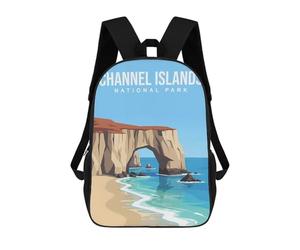 sinyumoney Channel Islands National Park Sacs À Dos Pour Enfants, Cartables Imprimés En 3D, Sacs À Dos Pour Élèves Du Primaire Et Du Collège (garçons Et Filles) 17inch