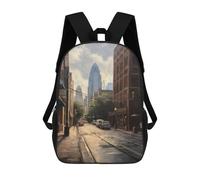 sinyumoney Charlotte Art USA Sacs À Dos Pour Enfants, Sac À Dos Scolaire Imprimé En 3D Pour Enfants, Sac À Dos De Voyage, Sac À Livres Pour Enfants 17inch Sac D'école