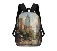 sinyumoney Charlotte Beauty USA Sacs À Dos, Sac À Dos Enfant, Sac D'école, Sac À Dos De Voyage Imprimé En 3D, Accessoire De Mode, Sac À Dos Imperméable Pour Enfants 17inch