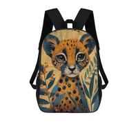 sinyumoney Cheetah Abstract Painting Sacs À Dos Scolaires Pour Enfants, Sac D'école Imprimé En 3D Pour Garçons, Élèves Du Primaire Et Du Collège 17inch