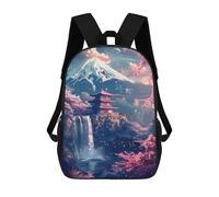 sinyumoney Cherry Blossom Japan Art Sac À Dos Imprimé En 3D Pour Enfants, Sac D'école, Sac De Voyage Grande Capacité, Sac À Livres, Sac À Dos Pour Enfants 17inch