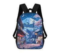 sinyumoney Cherry Blossom Night in Japan -3 Sacs À Dos Pour Enfants, Sac À Dos Scolaire Imprimé En 3D Pour Enfants, Sac À Dos De Voyage, Sac À Livres Pour Enfants 17inch Sac D'école