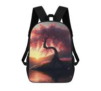 sinyumoney Cherry Blossom Serenity-4 Sac À Dos Enfant, Sac D'école, Sac À Dos Imprimé 3D Avec Motif De Dessin Animé, Grande Capacité, Pour Garçons Et Filles 17inch