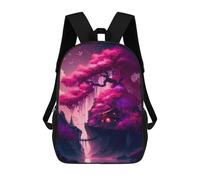 sinyumoney Cherry Blossom The Lake Sac À Dos Scolaire, Sac À Dos Pour Garçons Et Adolescents, Cadeau, Sac À Dos Imprimé En 3D, Sac À Dos Scolaire, Sac À Livres 17inch