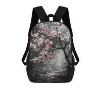 sinyumoney Cherry Blossom Tree Painting Sacs À Dos Pour Enfants, Sac D'école Imprimé En 3D, Cartable Pour Enfants, Sac De Voyage, Sac À Dos Garçon Fille, Sac D'école Pour Enfants 17inch