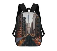 sinyumoney Chicago Sac À Dos Scolaire Pour Filles Et Garçons, Grand Sac À Dos Léger Pour Enfants Et Étudiants 17inch