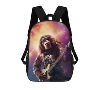 sinyumoney Chimpanzee Flying in Space Sacs À Dos, Sac À Dos Enfant, Sac D'école, Sac À Dos De Voyage Imprimé En 3D, Accessoire De Mode, Sac À Dos Imperméable Pour Enfants 17inch