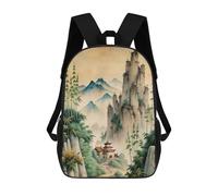 sinyumoney Chinas Classical Paintings Sac À Dos Imprimé En 3D Pour Garçons, Sac D'école Grande Capacité, Sac De Voyage, Sac À Livres, Sac D'école Pour Garçons, Mochila 17inch