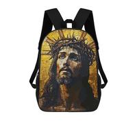 sinyumoney Christ Jesus Mosaic Sac À Dos, Cartable Imprimé En 3D, Sac À Goûter, Sac À Dos De Voyage, Sac À Dos Entre Amis, Sac À Dos Scolaire Pour Filles Et Garçons 17inch