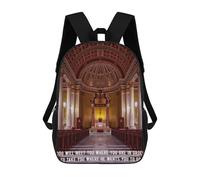 sinyumoney Christ Quote to Remember 6 Sacs À Dos Imprimés En 3D Pour Enfants, Sacs D'école Tendance Pour Garçons, Élèves Du Primaire Et Du Collège 17inch
