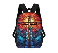 sinyumoney Christian Cross Jesus Sacs À Dos Pour Enfants, Sac D'école Imprimé En 3D, Cartable Pour Enfants, Sac De Voyage, Sac À Dos Garçon Fille, Sac D'école Pour Enfants 17inch