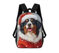 sinyumoney Christmas Bernese Mountain Dog Sac À Dos Pour Garçons Et Adolescents, Sacs À Dos Pour Filles, Sacs À Dos Pour Tout-petits, Sacs À Livres Pour L'école Primaire Et Le Collège 17inch