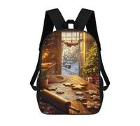 sinyumoney Christmas Cookie Baking Sacs À Dos Scolaires Pour Garçons Et Filles, Sacs À Dos Décontractés Pour Le Sport, Sacs À Dos De Grande Capacité Pour L'école Primaire 17inch