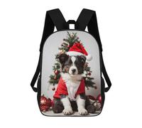 sinyumoney Christmas Cute Dog Sac À Dos Scolaire Enfant Tendance Et Décontracté, Sac À Dos Imprimé En 3D Pour Garçon, Grand Sac À Dos 17inch