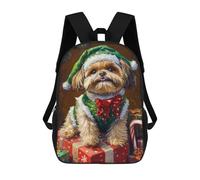 sinyumoney Christmas Dog Gifts-5 Sac À Dos Scolaire Pour Enfants, Imprimé En 3D, Sac À Dos Tendance Pour Garçons, Élèves Du Primaire Et Du Collège 17inch