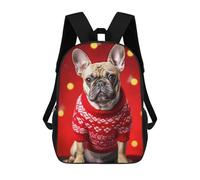 sinyumoney Christmas Dog Sac À Dos Scolaire Enfant Tendance Et Décontracté, Sac À Dos Imprimé En 3D Pour Garçon, Grand Sac À Dos 17inch