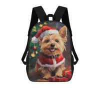 sinyumoney Christmas Dog Santa Costume-1 Sacs À Dos Scolaires Pour Garçons Et Filles, Sacs À Dos Décontractés Pour Le Sport, Sacs À Dos De Grande Capacité Pour L'école Primaire 17inch
