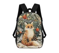 sinyumoney Christmas Fox Sacs À Dos Pour Enfants, Sac À Dos Scolaire, Sac À Dos Imprimé En 3D Pour Enfants, Sac À Dos De Voyage, Sac À Livres, Sac D'école Pour Enfants 17inch