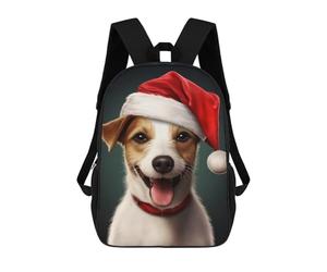 sinyumoney Christmas Jack Russel Sacs À Dos Imprimés En 3D Pour Enfants, Sacs D'école Tendance Pour Garçons, Sacs De Voyage, Sacs Scolaires Pour Élèves Du Primaire 17inch