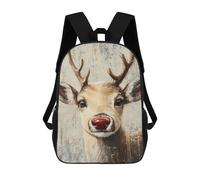 sinyumoney Christmas Rudolph Reindeer Art Print Sacs À Dos Pour Enfants, Sac À Dos Scolaire Imprimé En 3D Pour Enfants, Sac À Dos De Voyage, Sac À Livres Pour Enfants 17inch Sac D'école