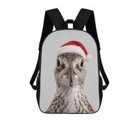 sinyumoney Christmas Sandpiper Bird Portrait Sac À Dos Scolaire Pour Enfants Imprimé En 3D, Idéal Pour Les Voyages Et Les Lectures, Pour Les Garçons Et Les Élèves Du Primaire 17inch