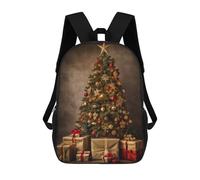 sinyumoney Christmas Tree with Gifts Sac À Dos Scolaire Imprimé En 3D Pour Enfants, Sac À Dos Garçon/fille, Sac De Voyage Pour Enfants 17inch