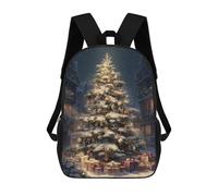 sinyumoney Christmas Tree with Presents Sacs À Dos Pour Enfants 17inch Sac À Dos Scolaire, Sac D'école Imprimé En 3D Pour Garçons, Élèves Du Primaire Et Du Collège