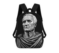 sinyumoney Cicero Roman Emperor Sacs À Dos Pour Enfants, Cartables Imprimés En 3D, Sacs À Dos Pour Élèves Du Primaire Et Du Collège (garçons Et Filles) 17inch