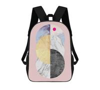 sinyumoney Circle Collage I Sac À Dos, Cartable Imprimé En 3D, Sac À Goûter, Sac À Dos De Voyage, Sac À Dos Entre Amis, Sac À Dos Scolaire Pour Filles Et Garçons 17inch