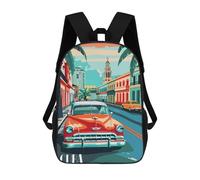 sinyumoney Classic Cuba Sacs À Dos Scolaires Pour Enfants, Sac D'école Imprimé En 3D Pour Garçons, Élèves Du Primaire Et Du Collège 17inch