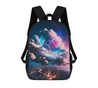 sinyumoney Cloud City Skyline Sacs À Dos Décontractés Pour Enfants, Sacs D'école Pour Adolescents, Filles Et Garçons, Sacs À Dos Pour Livres 17inch
