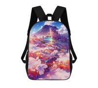 sinyumoney Clouds of Dreams Sac À Dos Scolaire Pour Enfants 17 Pouces, Sac À Dos Décontracté Pour Les Voyages, Grand Sac À Dos De Jour Pour Garçons Et Filles 17inch