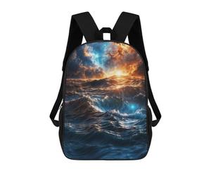 sinyumoney Coastline at Sunset Sacs À Dos Scolaires Pour Enfants, Cartables Imprimés En 3D, Sacs D'école Tendance Pour Garçons, Élèves Du Primaire Et Du Collège 17inch