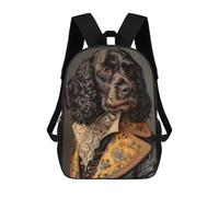 sinyumoney Cocker Spaniel Portrait Sac À Dos Enfant, Cartable Imprimé En 3D Pour Garçons Et Adolescents 17inch