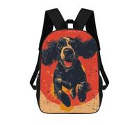 sinyumoney Cocker Spaniel Sac À Dos Enfant, Cartable Imprimé En 3D Pour Garçons Et Adolescents 17inch