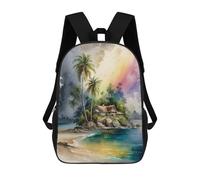 sinyumoney Coconut in Island Sac À Dos Enfant, Cartable Pour Garçons Et Adolescents, Sac À Dos De Voyage, Sac À Dos Scolaire, Sac À Livres 17inch