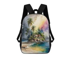 sinyumoney Coconut in Island Sac À Dos Enfant, Cartable Pour Garçons Et Adolescents, Sac À Dos De Voyage, Sac À Dos Scolaire, Sac À Livres 17inch