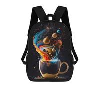 sinyumoney Coffee Planet 2 Sac À Dos Scolaire Imprimé En 3D Pour Garçons Et Filles, Sac À Dos Pour Enfants, Sac De Voyage 17inch