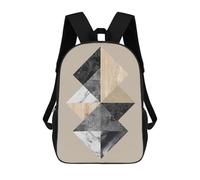 sinyumoney Collage in Polygons 5 Sac À Dos, Cartable Imprimé En 3D, Sac À Goûter, Sac À Dos De Voyage, Sac À Dos Entre Amis, Sac À Dos Scolaire Pour Filles Et Garçons 17inch