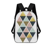 sinyumoney Colored Geometry II Sacs À Dos Scolaires Pour Enfants, Sac D'école Imprimé En 3D Pour Garçons, Élèves Du Primaire Et Du Collège 17inch