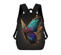 sinyumoney Colorful Abstract Butterfly Art Sac À Dos En Peluche À Motif Dessin Animé, Sac À Dos 3D Pour Enfants, Idée Cadeau D'anniversaire Pour Garçons Et Filles 17inch