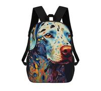 sinyumoney Colorful Abstract Dog Art-43 17inch Sacs À Dos Scolaires Imprimés En 3D - Sacs À Dos Tendance Pour Garçons Du Primaire Et Du Collège