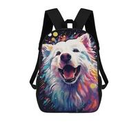 sinyumoney Colorful Abstract Dog Art Sacs À Dos Pour Enfants 17inch Sac À Dos Scolaire, Sac D'école Imprimé En 3D Pour Garçons, Élèves Du Primaire Et Du Collège