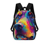 sinyumoney Colorful Abstract Dog Portrait Sacs À Dos Décontractés Pour Enfants, Sacs D'école Pour Adolescents, Filles Et Garçons, Sacs À Dos Pour Livres 17inch