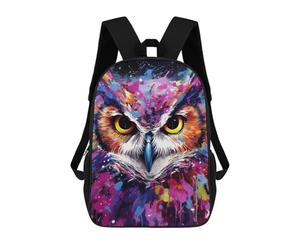 sinyumoney Colorful Abstract Owl Art-11 Sacs À Dos Décontractés Pour Enfants, Sacs D'école Pour Adolescents, Filles Et Garçons, Sacs À Dos Pour Livres 17inch
